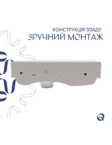 Керамическая раковина Q-Тap Tern QT17115117LWN47327 White, 450х250х158 мм настенная