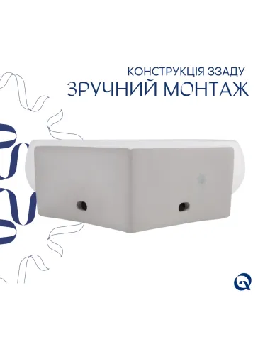 Керамическая раковина Q-Тap Leo N QT11115010WN47331 White, 380x360x130 мм настенная