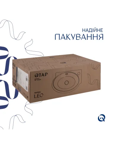Керамічна раковина Q-Тap Leo QT11115011RWN47333 White, 430x285x160 мм настінна