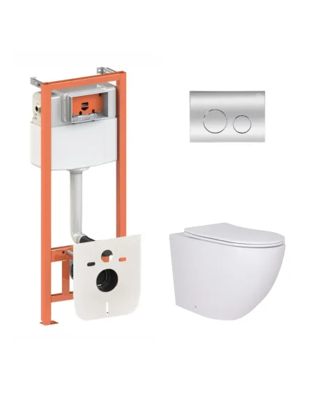 Інсталяція з унітазом Q-Tap Robin QT13332381AW47501 4 в 1, 3/8 літра