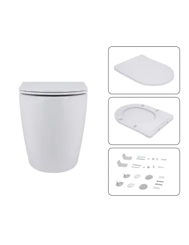 Инсталляция с унитазом Q-Tap Robin QT13332381AW47503 4 в 1, 3/8 литра