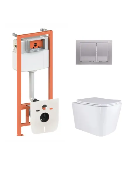 Інсталяція з унітазом Q-Tap Tern QT17332303AW47507 4 в 1, 3/8 літра