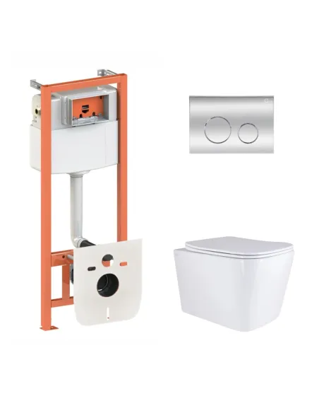 Інсталяція з унітазом Q-Tap Tern QT17332303AW47508 4 в 1, 3/8 літра