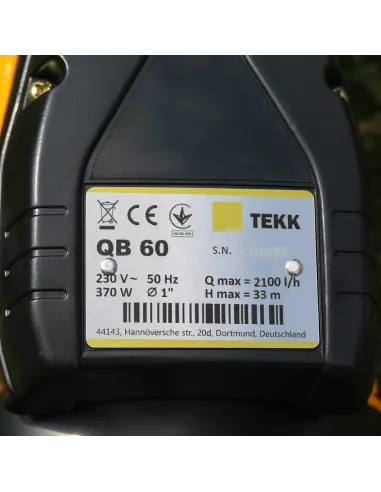 Вихревой скважинный насос Tekk Haus QB60 0.37 кВт, кабель 1 метр