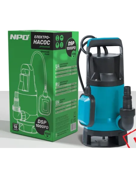 Дренажный насос NPO DSP 1000PD 1 кВт