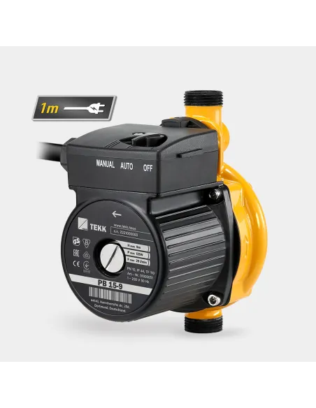 Насос для повышения давления Tekk Haus PB 15-9 0.12 кВт, с мокрым ротором