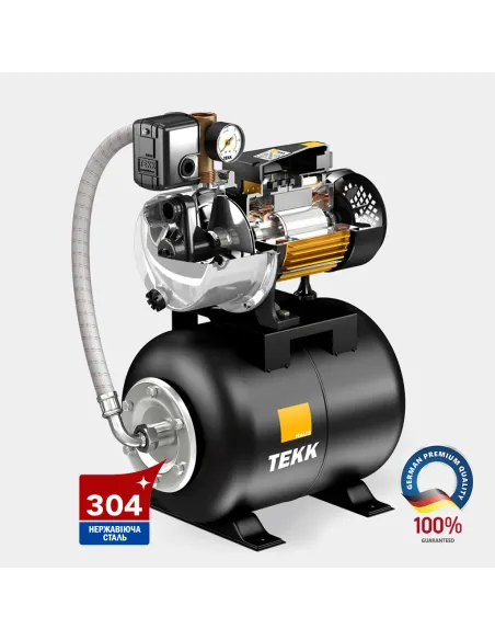 Насосная станция Tekk Haus BS 1100 Inox 24L Inox 1,1 кВт, бак 24 литра