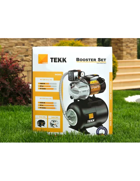 Насосная станция Tekk Haus BS 1100 Inox 24L Inox 1,1 кВт, бак 24 литра