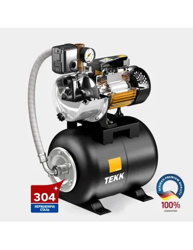 Насосна станція Tekk Haus BS 1350 Inox 24L black 1.35 кВт, бак 24 літри