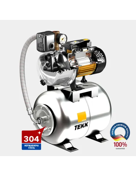Насосна станція Tekk Haus BS 1350 Inox 24L Inox 1.35 кВт, бак 24 літри