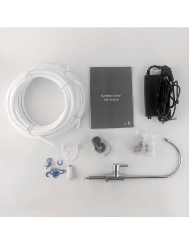 Фильтр для очистки воды Raifil QR05 600 GPD, высокопроизводительный, 5 ступеней очистки, с помпой