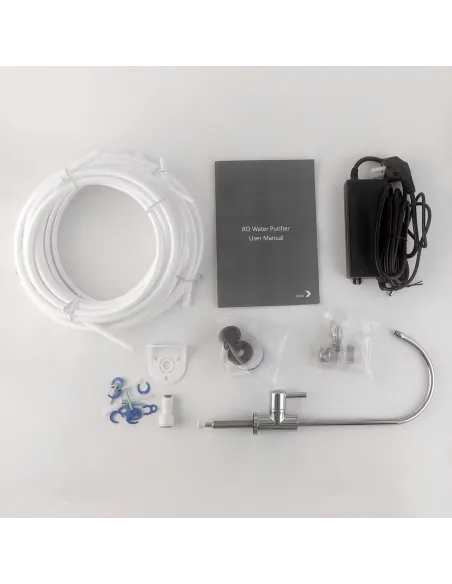 Фильтр для очистки воды Raifil QR05 600 GPD, высокопроизводительный, 5 ступеней очистки, с помпой