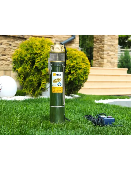 Центробежный глубинный насос Tekk Haus 4SKM-100 1.5 кВт, пульт, кабель 15 метров