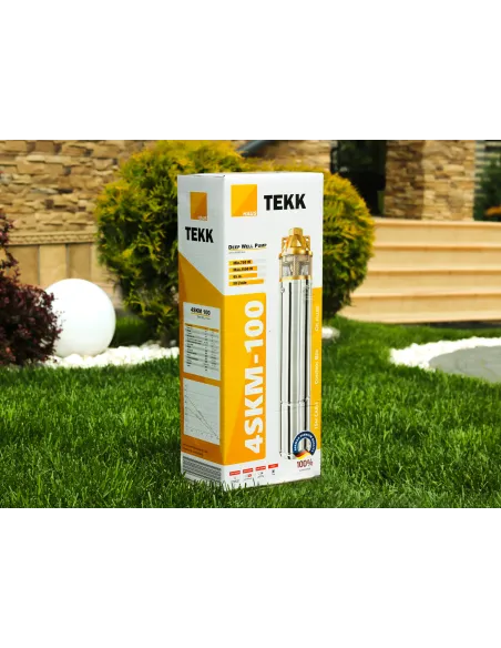 Центробежный глубинный насос Tekk Haus 4SKM-100 1.5 кВт, пульт, кабель 25 метров