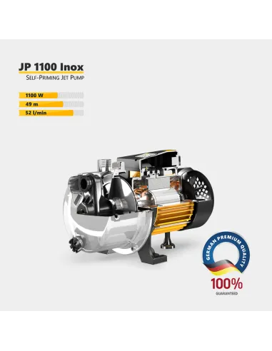 Центробежный поверхностный насос Tekk Haus P 1100 Inox, 1.1 кВт, кабель 1.6 метра с вилкой