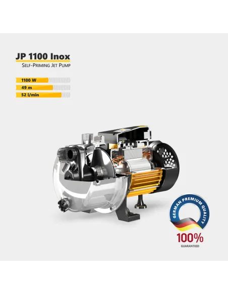 Центробежный поверхностный насос Tekk Haus P 1100 Inox, 1.1 кВт, кабель 1.6 метра с вилкой