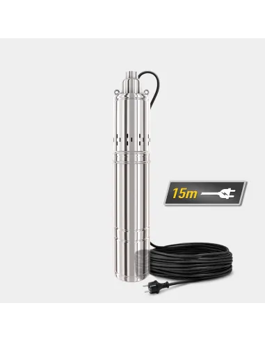 Шнековый насос для скважин Tekk Haus 4QGD 2,7/10 1 кВт, кабель 15 метров