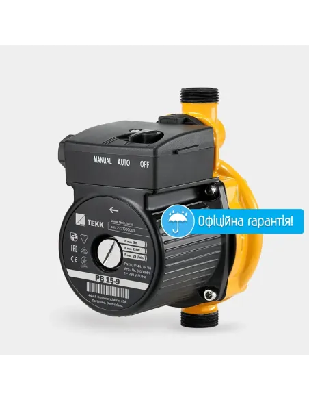 Насос для повышения давления Tekk Haus PB 15-9 0.12 кВт, с мокрым ротором