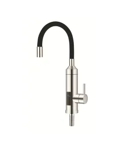 Смеситель для кухни Zerix ELW35-EF-BLACK, с подогревом воды