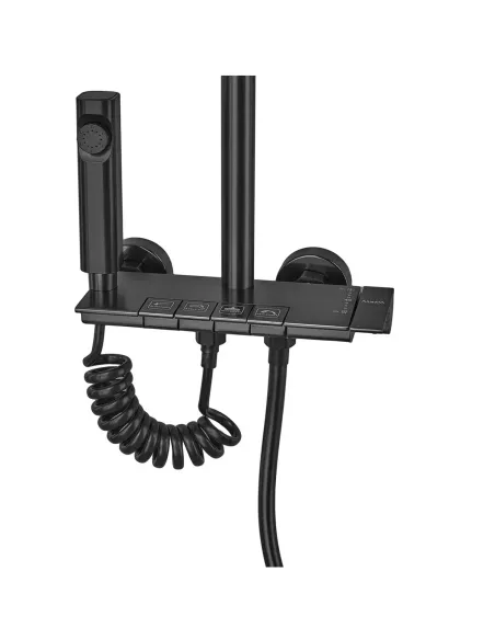 Душева система Armata BCT-009-J Black із змішувачем