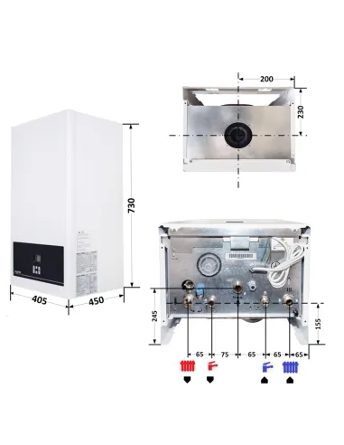 Газовий котел Airfel DigiFEL Premix 36 кВт конденсаційний