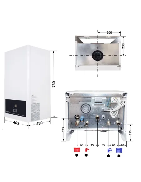 Газовий котел Airfel DigiFEL Premix 36 кВт конденсаційний