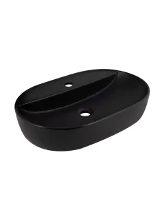 Накладная раковина Q-Тap Scorpio QT142203MBMBN Matt Black, 600х400х120 мм