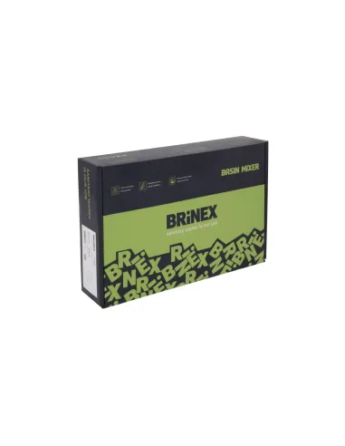 Змішувач для умивальника Brinex Pure 001F BRIPUR001FGRP Graphite, нержавіюча сталь