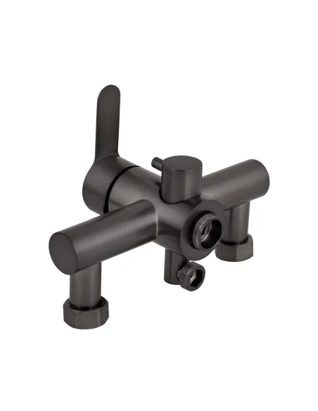 Смеситель для ванны Brinex Pure 005 BRIPUR005GRP Graphite с душевым набором