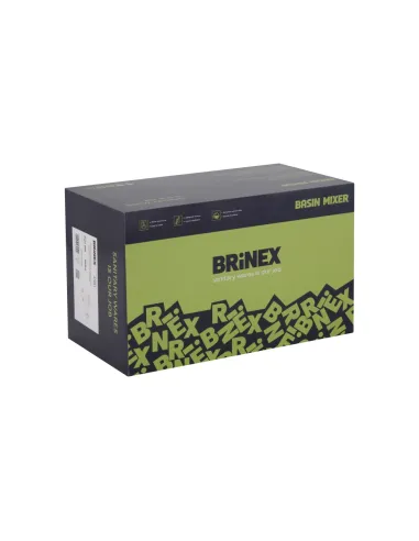 Змішувач для ванни Brinex Pure 006 BRIPUR006NKL Nickel з душовим набором