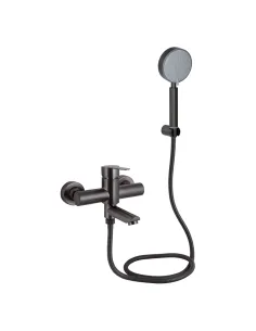 Смеситель для ванны Brinex Pure 006 BRIPUR006GRP Graphite с душевым набором