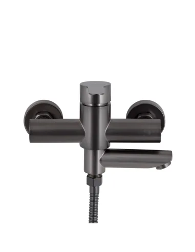 Змішувач для ванни Brinex Pure 006 BRIPUR006GRP Graphite з душовим набором