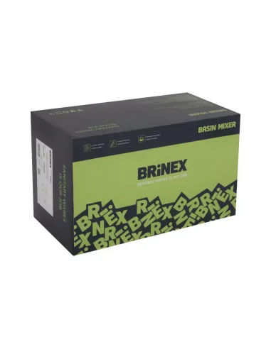 Змішувач для ванни Brinex Pure 006 BRIPUR006GRP Graphite з душовим набором
