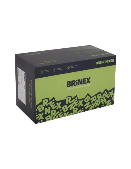 Змішувач для ванни Brinex Pure 006 BRIPUR006GRP Graphite з душовим набором