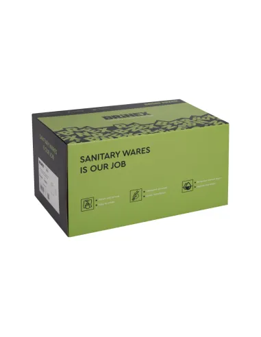 Змішувач для ванни Brinex Pure 006 BRIPUR006GRP Graphite з душовим набором