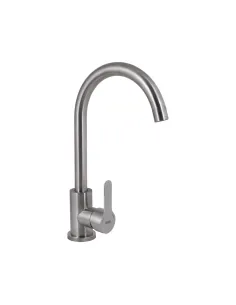 Смеситель для кухни Brinex Pure 015F BRIPUR015FNKL Nickel, нержавеющая сталь