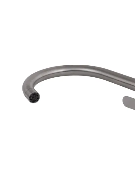 Смеситель для кухни Brinex Pure 015F BRIPUR015FNKL Nickel, нержавеющая сталь