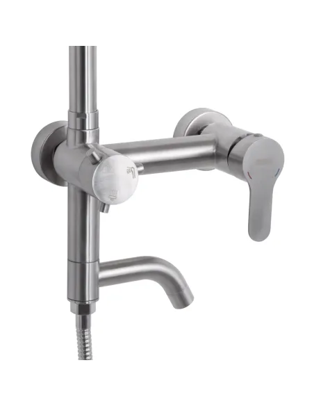 Душова система Brinex Pure 1030 BRIPUR1030NKL Nickel з виливом