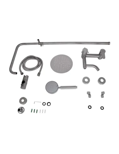 Душевая система Brinex Pure 1030 BRIPUR1030NKL Nickel с изливом