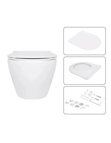 Инсталляция с унитазом Q-Tap Jay Ultra Quiet QT07335175W48180 4 в 1, 3/8 литра