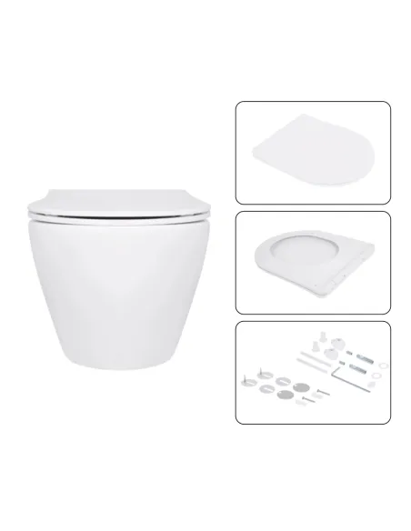 Інсталяція з унітазом Q-Tap Jay Ultra Quiet QT07335175W48180 4 в 1, 3/8 літра