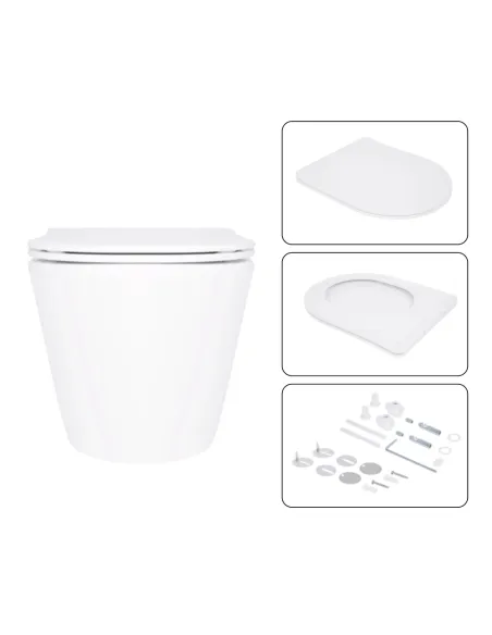 Інсталяція з унітазом Q-Tap Swan Ultra Quiet QT16335180W48188 4 в 1, 3/8 літра