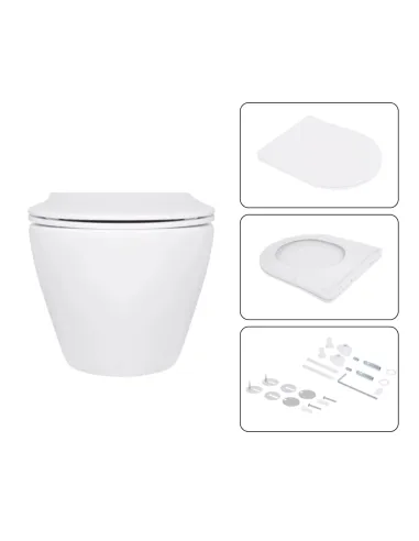 Інсталяція з унітазом Q-Tap Jay Ultra Quiet QT07335175W48192 4 в 1, 3/8 літра