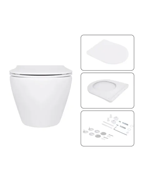 Инсталляция с унитазом Q-Tap Jay Ultra Quiet QT07335175W48192 4 в 1, 3/8 литра