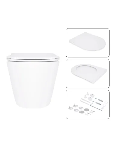 Инсталляция с унитазом Q-Tap Swan Ultra Quiet QT16335180W48194 4 в 1, 3/8 литра