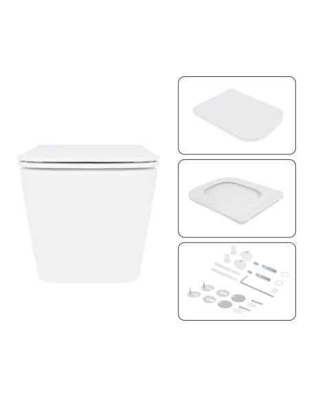 Інсталяція з унітазом Q-Tap Crow Ultra Quiet QT05335172W48196 4 в 1, 3/8 літра