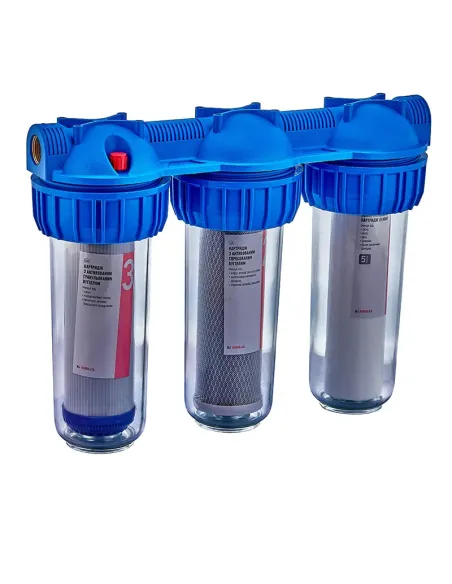 Магістральний фільтр для очищення води Koer KV-26-1 8 Бар, 1 дюйм