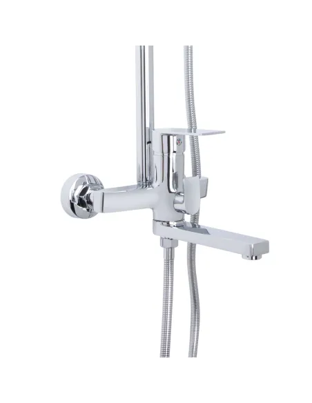 Душевая система Q-Tap Aries QTARI1112CRM47606 Chrome, с изливом