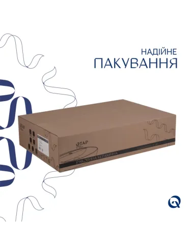Накладна раковина Q-Тap Scorpio QT14112243WN48463 White, 550x390x120 мм з донним клапаном Pop-up PU02