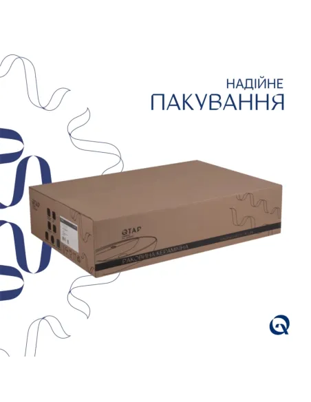 Накладная раковина Q-Тap Scorpio QT14112243WN48463 White, 550x390x120 мм с донным клапаном Pop-up PU02